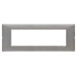 Placca Plana 7 moduli 14657.40 Reflex  cenere