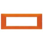 Placca Plana 7 moduli 14657.48 Reflex  arancio