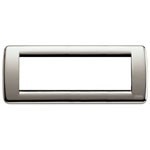 Placca Idea 6P 16756.34 Nichel spazzolato