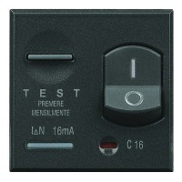 Magnetotermico differenziale Axolute scuro - HS4305/6 - 1P+N 6A 10mA