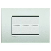 Placca Living Light Air bianco perla LNC4807PR 7P Bticino