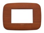 Vimar Arke placca round 19683.52 ciliegio 3 posti