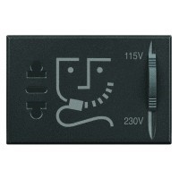 Presa Axolute scuro - HS4177 - presa rasoio 230V