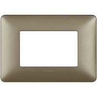 AM4803MTA  Matix  placca 3P titanium prodotto originale Bticino